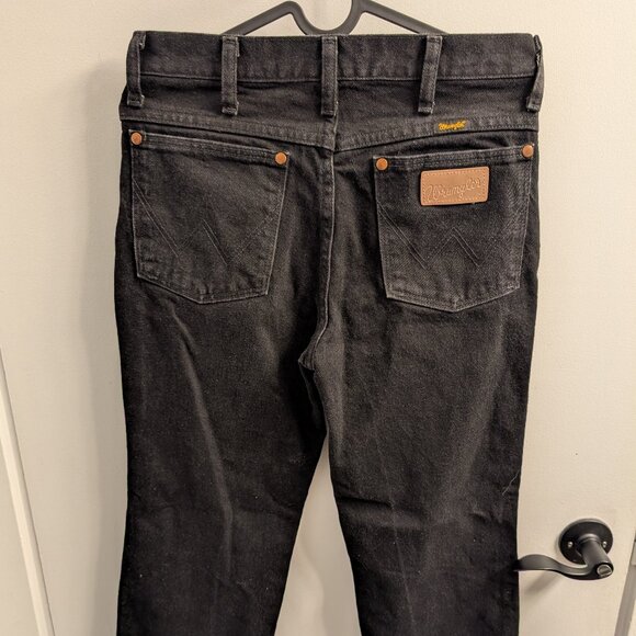 Wrangler vintage black jeans with copper highlights - read size description. - Picture 1 of 6